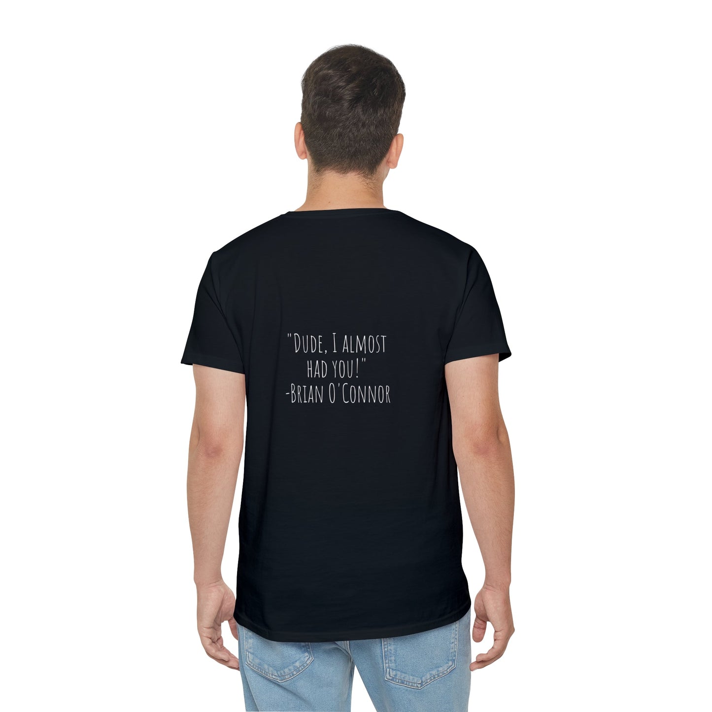 T-Shirt Fruit of the Loom Paparazzi black with white Printify