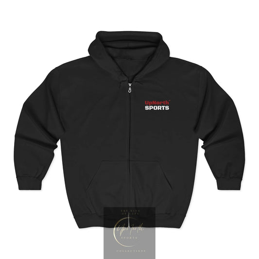 UpNorth Sports Paul Walker black Full Zip Hoodie frontside - UpNorth SPORTS