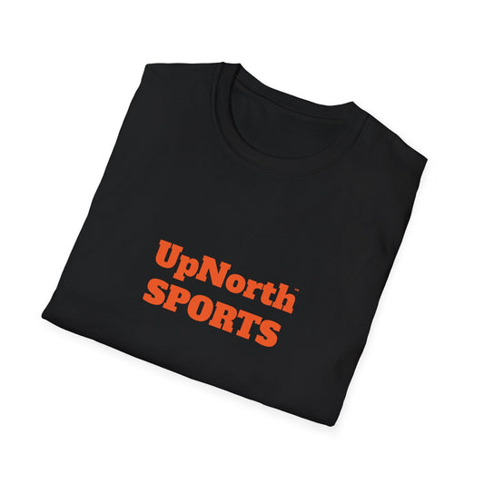 Black Orange Flame Unisex T-Shirt folded - UpNorth SPORTS