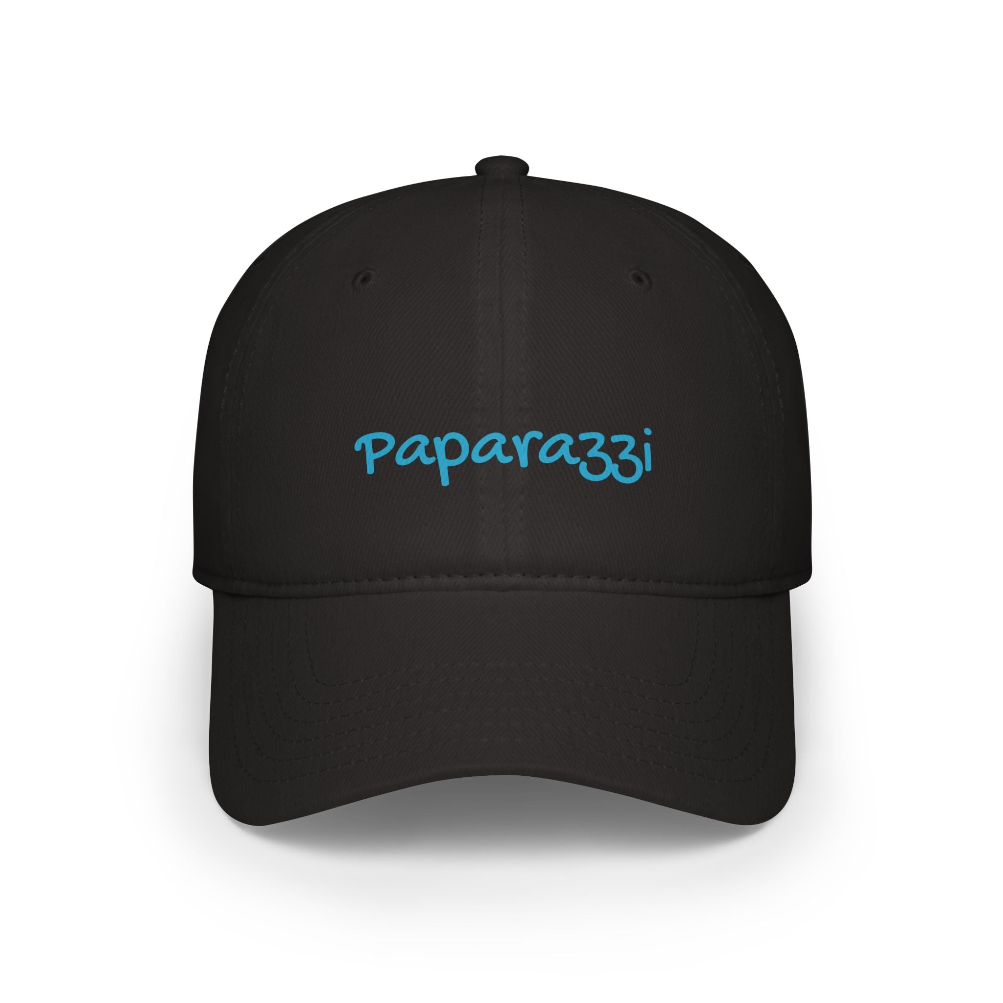 【関税&送料込】Patou Black Cotton Baseball Cap Structured Low Profile Brushed Cotton Twill Cap w/ Fabric