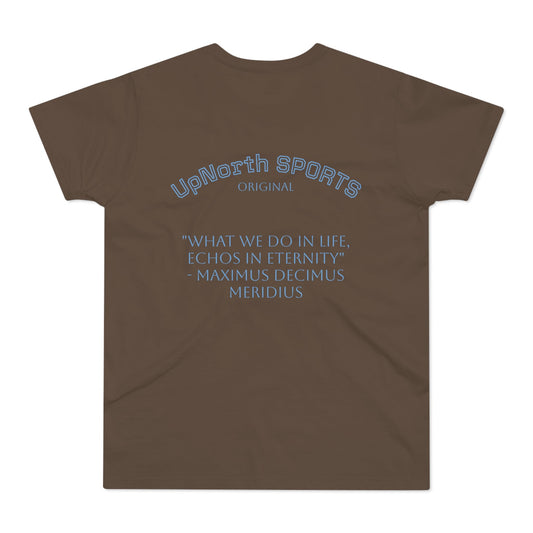 Men T-shirt UpNorth SPORTS chocolate with Maximus tribute Printify