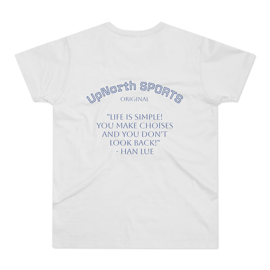 Men T-shirt UpNorth SPORTS white with Han Lue quote