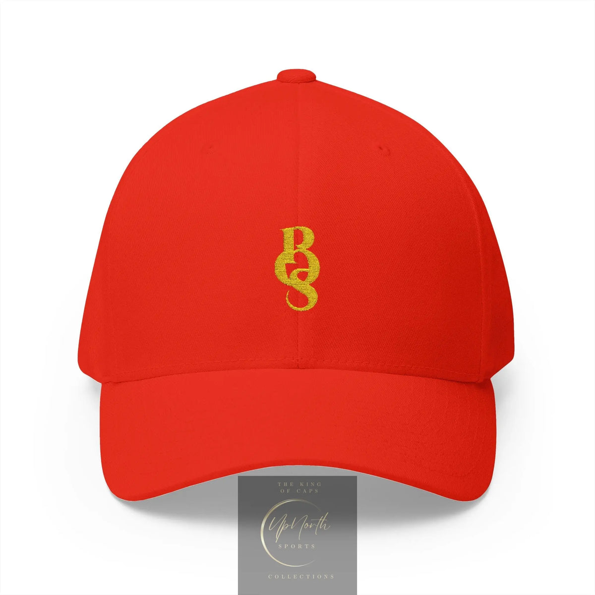 Red POS Gold Logo Closed Back Cap front - Paparazzi Original
