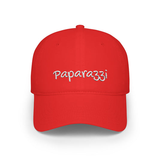 Paparazzi Baseball Cap White Embroidery Printify