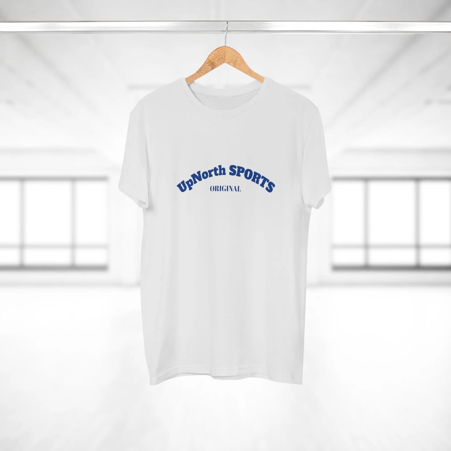 Men T-shirt UpNorth SPORTS white with Einstein quote Printify
