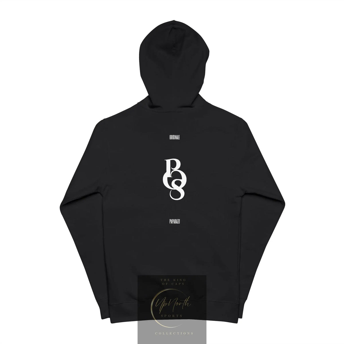 Black Classic POS Full Zip Hoodie backside - Paparazzi Original