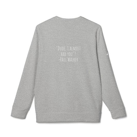 Grey Heather Premium Paparazzi Adidas Sweatshirt Printify