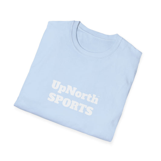Skyblue White Unisex T-Shirt folded - UpNorth SPORTS