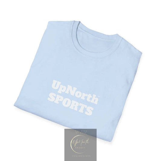 Unisex T-Shirt white on light blue folded - UpNorth SPORTS