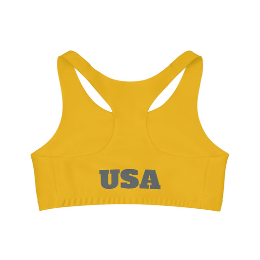Sports Bra UpNorth dark gray on yellow