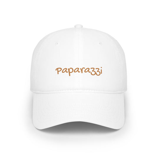 Baseball Cap Paparazzi white and light brown