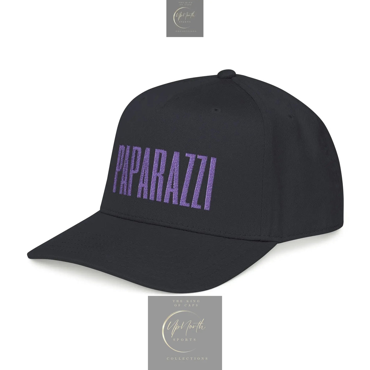 Paparazzi Purple Mid Profile Baseball Cap left front - Paparazzi Original