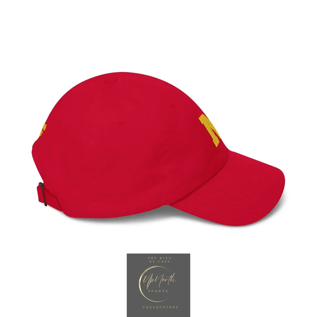 Red UpNorth Sports Gold Classic Cap right - UpNorth SPORTS