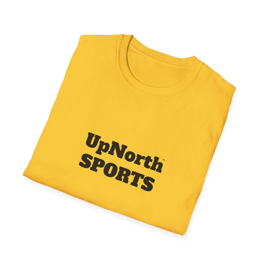 Daisy Yellow Black Unisex T-Shirt folded - UpNorth SPORTS