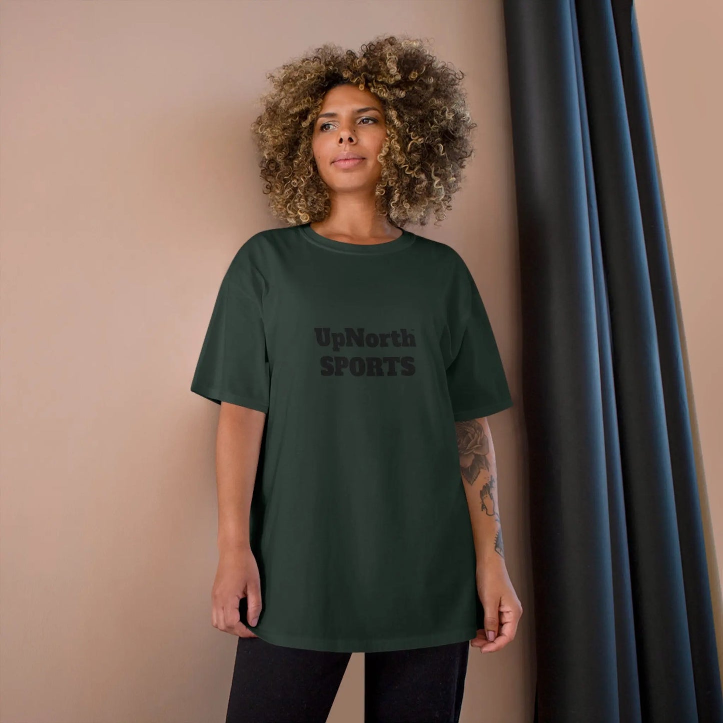 UpNorthSPORTS Dark Green Champion T-shirt