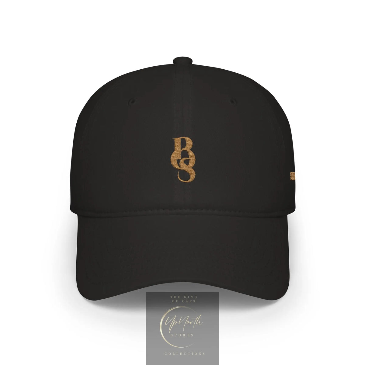 Black POS Paparazzi Old Gold Baseball Cap front - Paparazzi Original