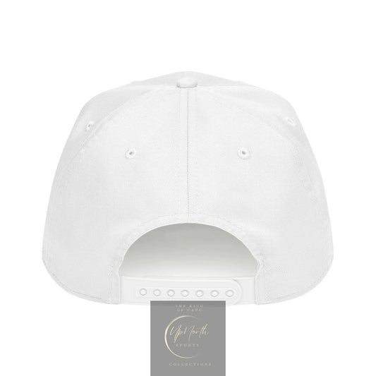 White MEGA SPORTS Mid Profile Cap back - UpNorth SPORTS