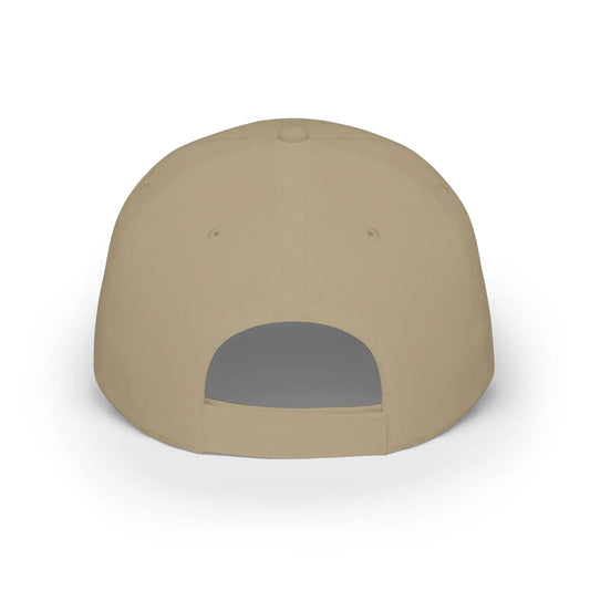 Khaki GYMSports White Baseball Cap backside - UpNorth SPORTS