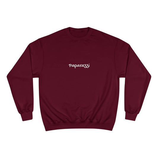Navy Maroon Paparazzi Champion Sweatshirt Printify