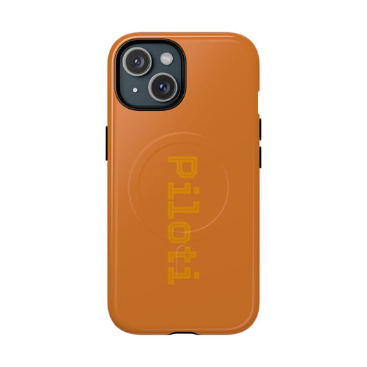 Tough Magnetic iPhone Cases Piloti in orange Printify