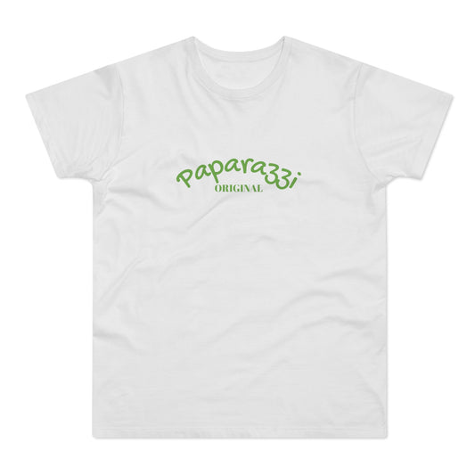 Paparazzi Men T-shirt white with light green Printify