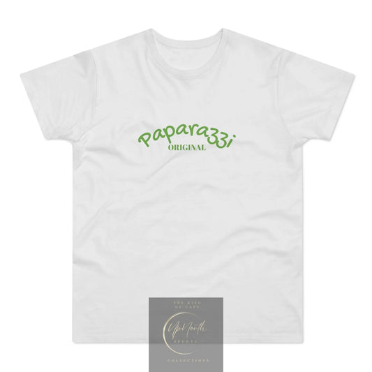 Paparazzi Men T-shirt white with light green - UpNorth SPORTS