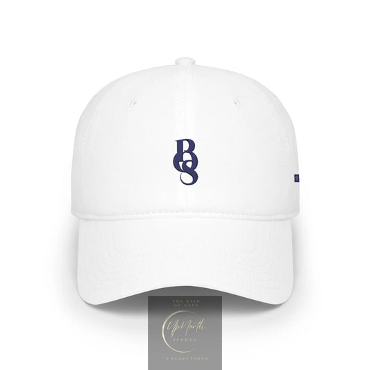 White POS Paparazzi Navy Baseball Cap front - Paparazzi Original