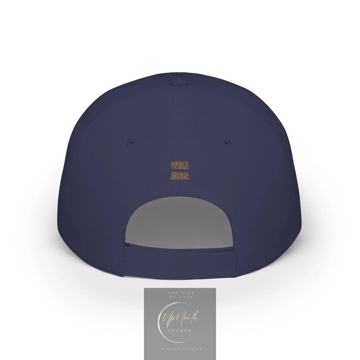 Dark Navy POS Paparazzi Old Gold Baseball Cap backside - Paparazzi Original