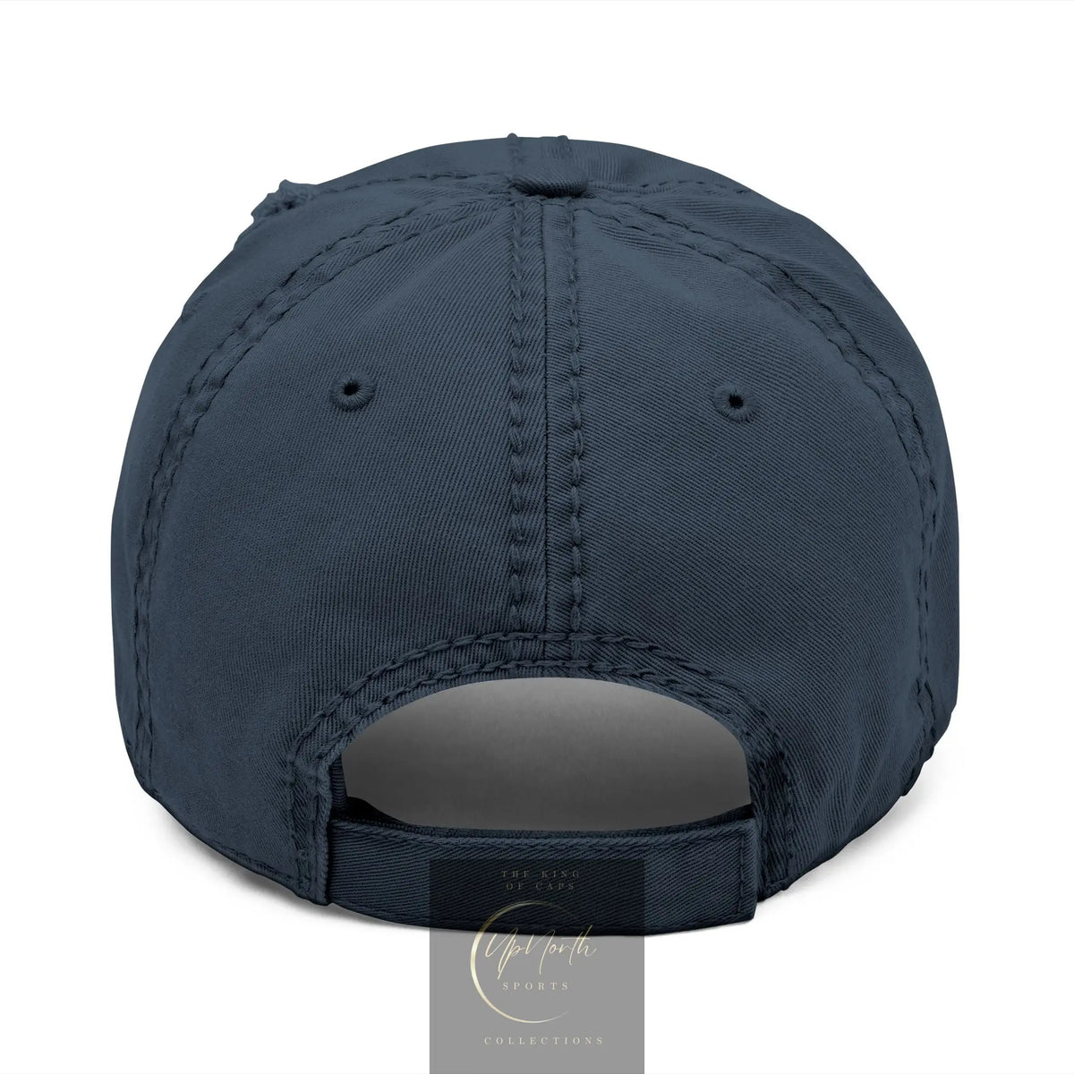 Distressed Baseball Cap Paparazzi Embroidery dark navy with white - UpNorth SPORTS