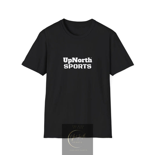 Black White Unisex T-Shirt front - UpNorth SPORTS