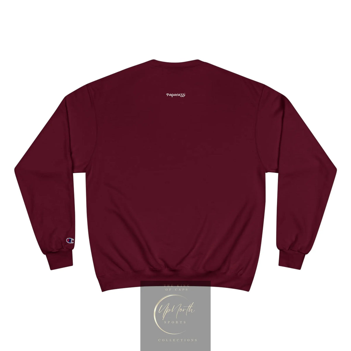 Maroon Paparazzi Champion Sweatshirt backside - Paparazzi Original