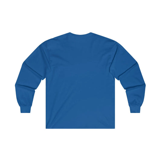 Royalblue White Long Sleeve T-Shirt Printify
