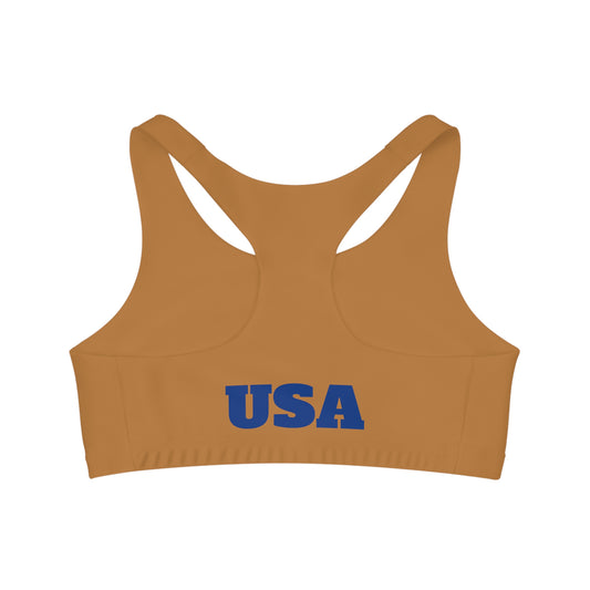Sports Bra UpNorth dark blue on light brown