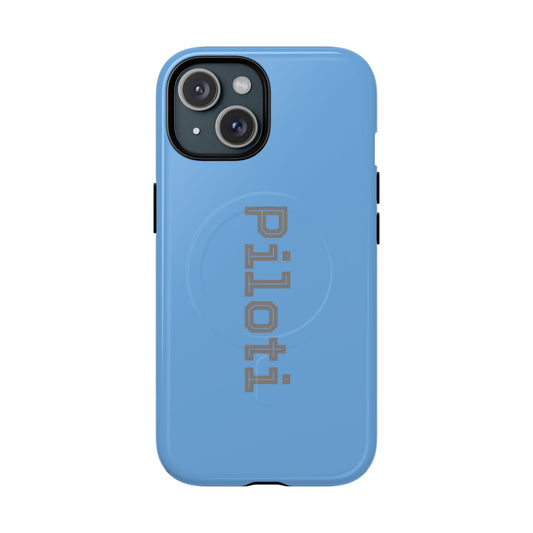 Tough Magnetic iPhone Cases Piloti in skyblue Printify