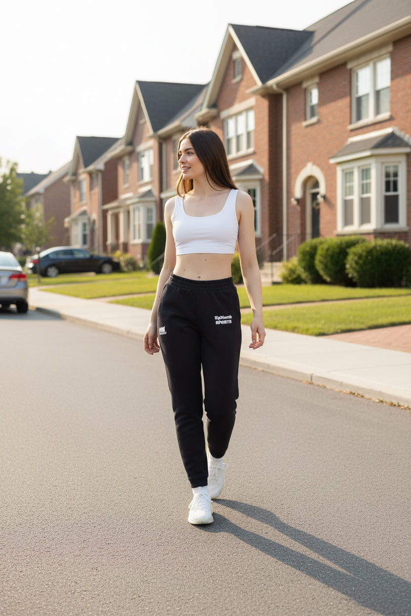 Joggers by Adidas Mega Sports black front