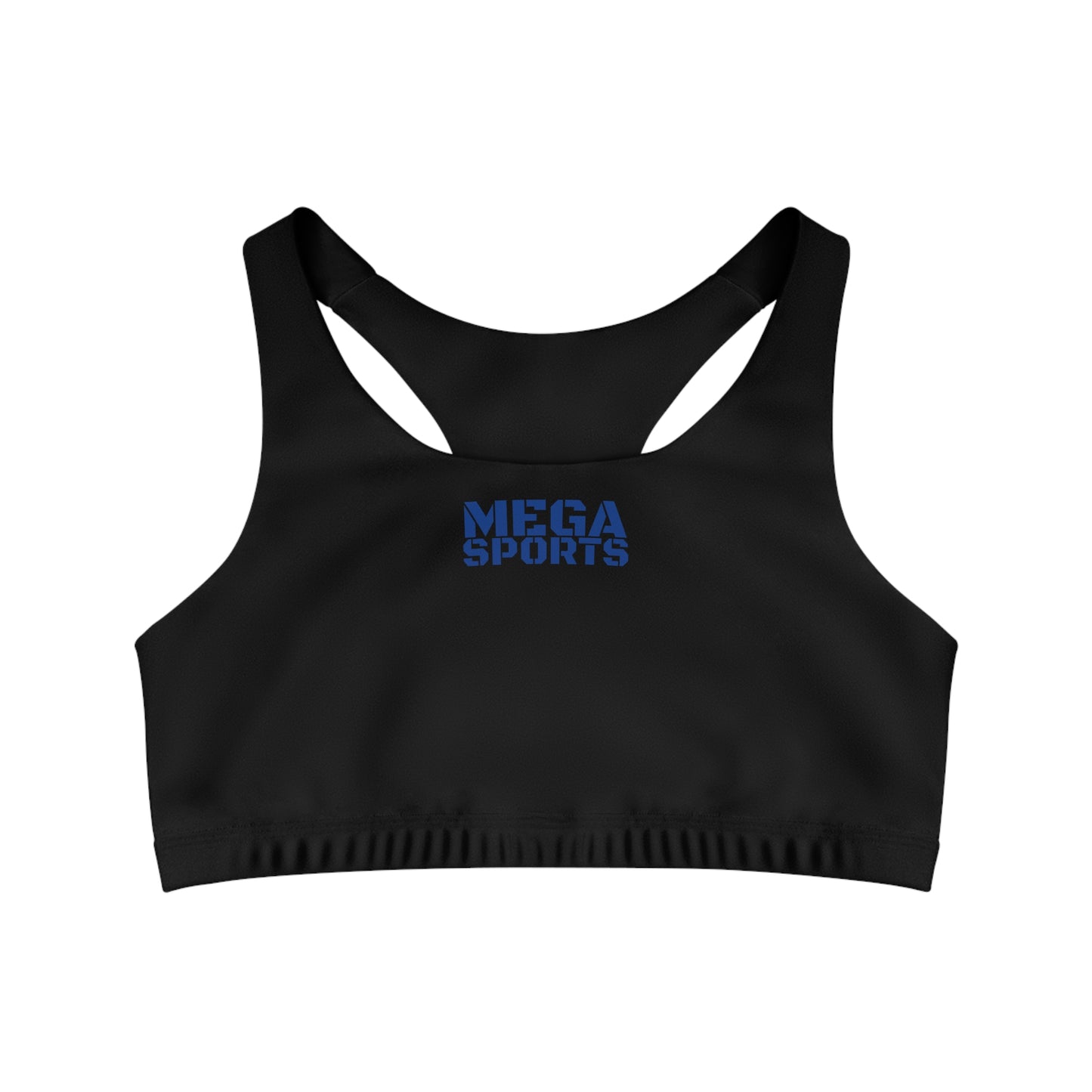 Sports Bra MEGA Sports dark blue on black