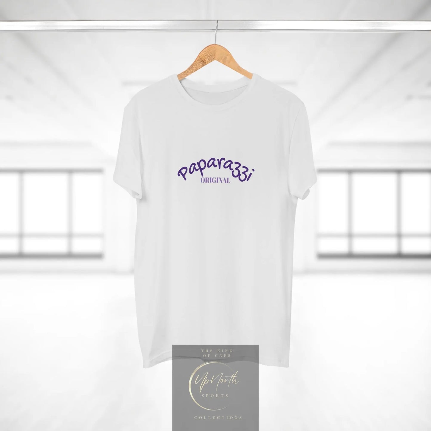 Paparazzi Men T-shirt white with purple and pink - UpNorth SPORTS