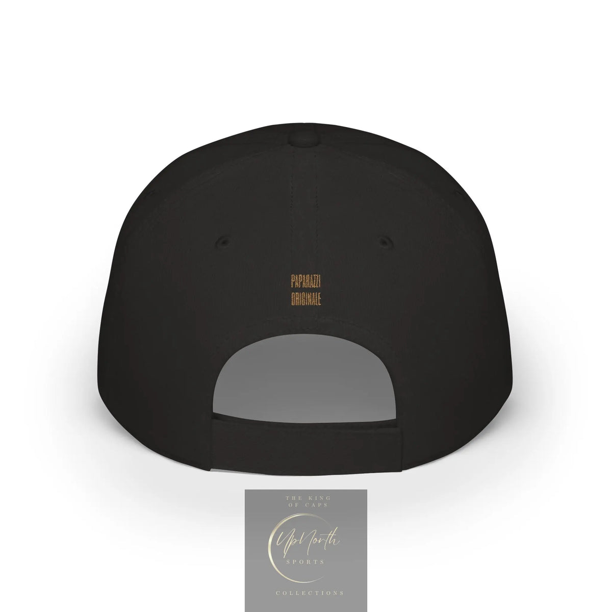Black POS Paparazzi Old Gold Baseball Cap backside - Paparazzi Original