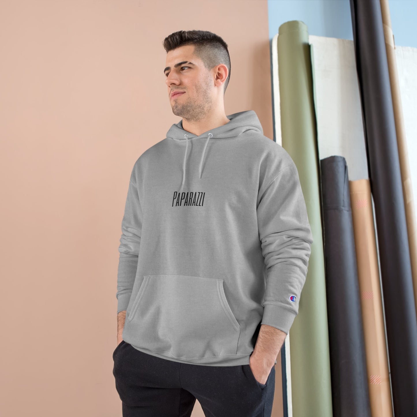 Grey Paparazzi Champion Hoodie