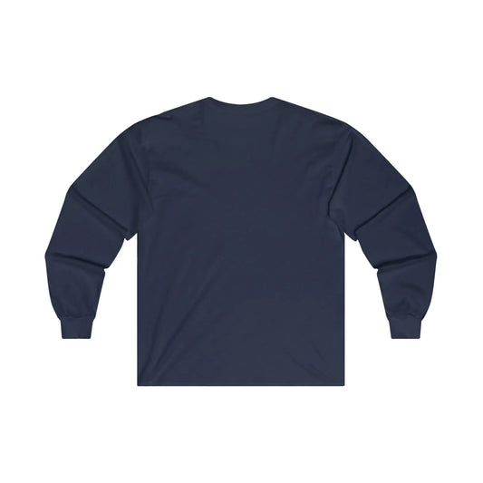 Navy Grey Long Sleeve T-Shirt Printify