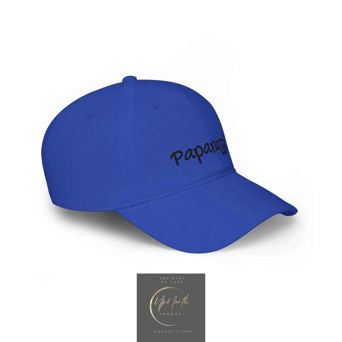 Royal Paparazzi Baseball Cap Black Embroidery right side - Paparazzi Original