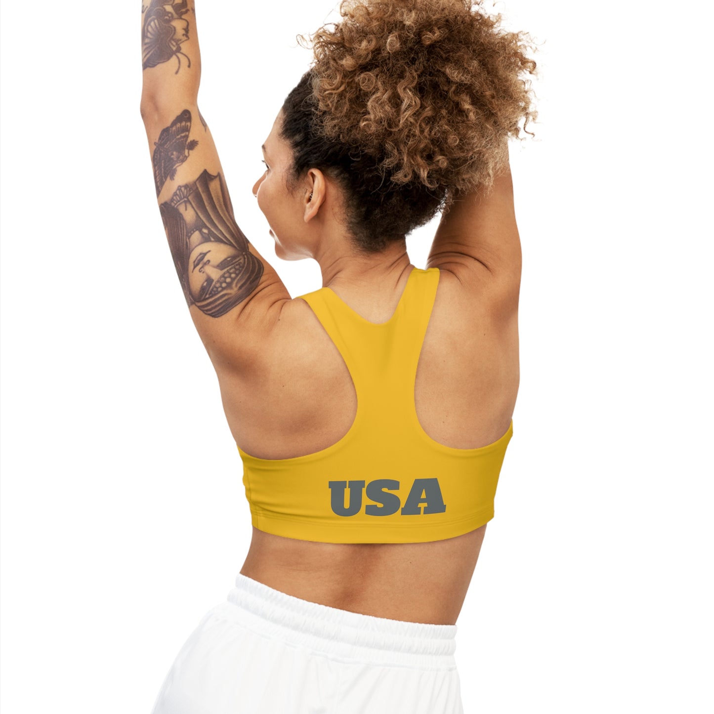 Sports Bra UpNorth dark gray on yellow