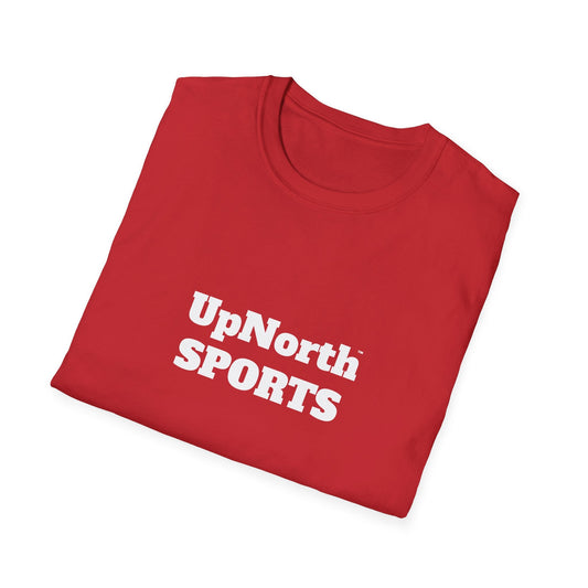 Red White Unisex T-Shirt folded - UpNorth SPORTS