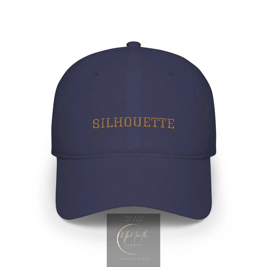 Dark Navy Paparazzi Silhouette Old Gold Baseball Cap front - Paparazzi Original