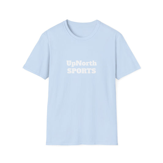 Unisex T-Shirt white on light blue Printify