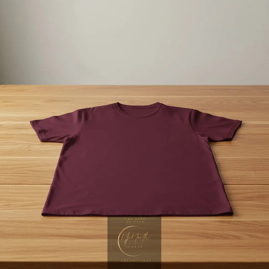 Maroon Yellow Unisex T-shirt backside - UpNorth SPORTS