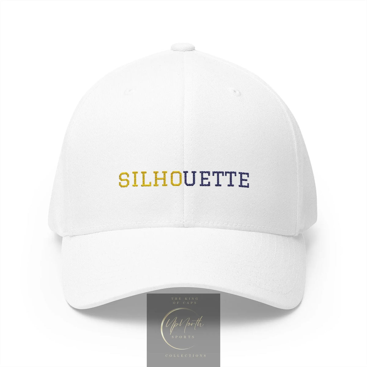 White Paparazzi Silhouette Closed Back Cap front - Paparazzi Original