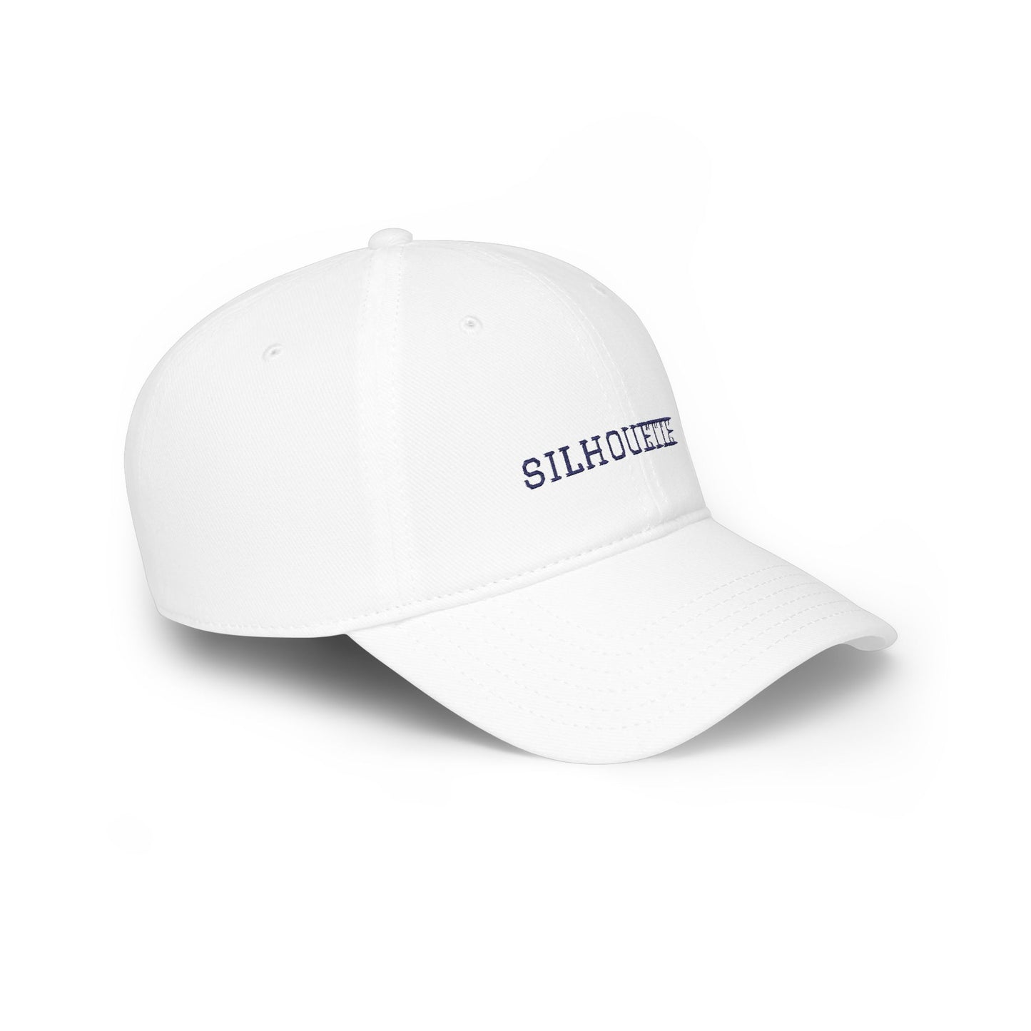 White Paparazzi Silhouette Navy Baseball Cap right side - Paparazzi Original