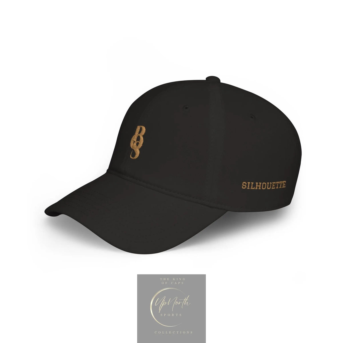 Black POS Paparazzi Old Gold Baseball Cap left side - Paparazzi Original