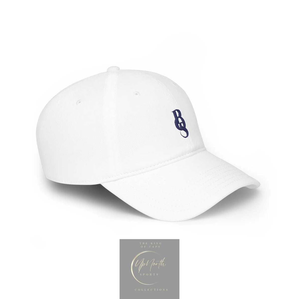 White POS Paparazzi Navy Baseball Cap right side - Paparazzi Original